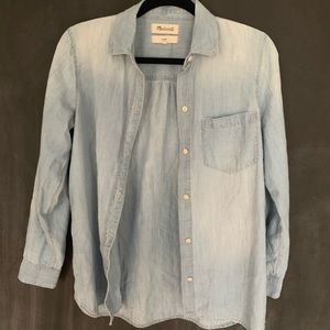Denim button up